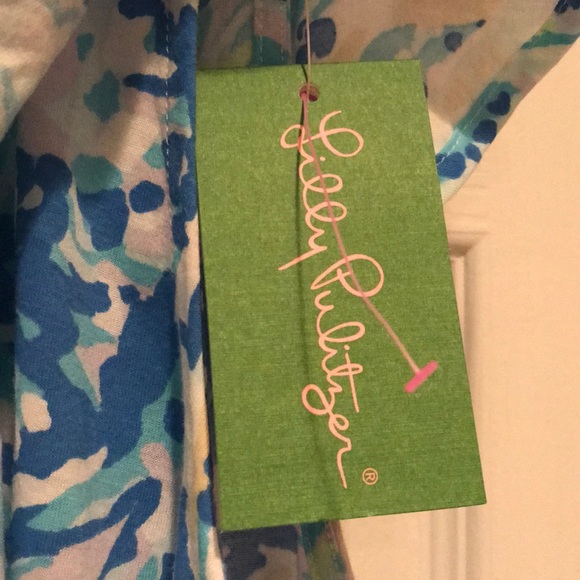 NWT-Lilly Pulitzer Matteo Top BennettBlueSaltySeas - Picture 5 of 5